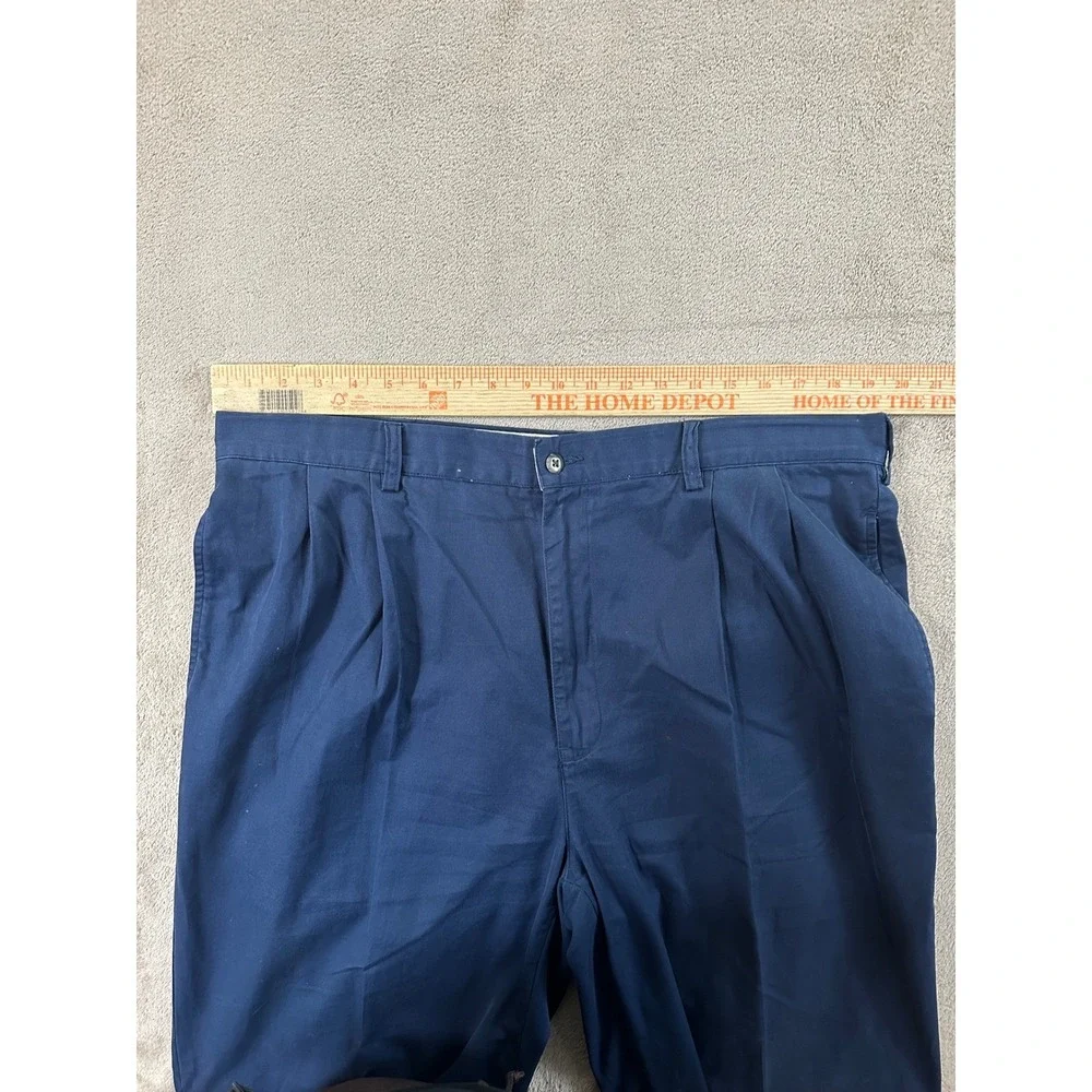 Vintage‎ Polo Ralph Lauren Pleated Chino Pants Men 38x30 Blue Preppy Old Money